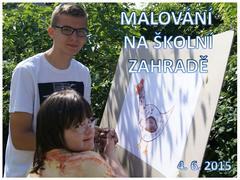 Malování na školní zahradě