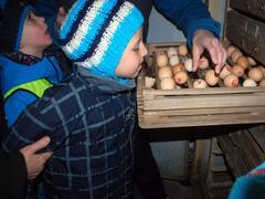 Školka na exkurzi v líhni kuřat