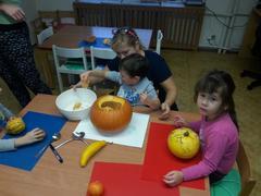 Přípravy na Halloween v MŠ