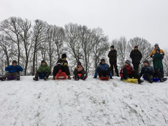 IV. a V. třída na sněhu