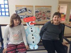 Přišel se k nám ohřát sněhulák