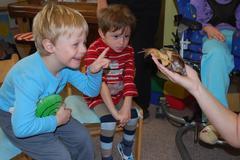 Jarní návštěva z trávy