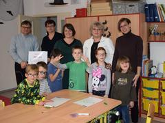 Vzácná návštěva ve škole